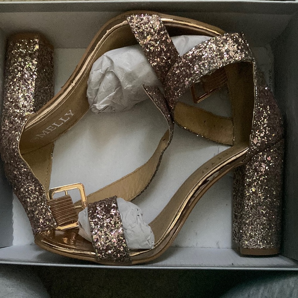 Sparkly pink heels